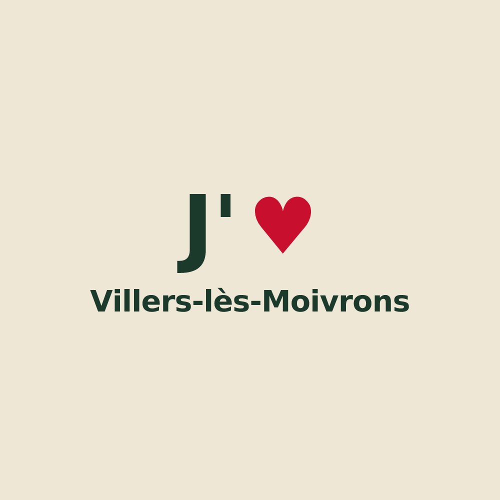 Tote bag personnalisé Villers-lès-Moivrons — design J'aime Villers-lès-Moivrons