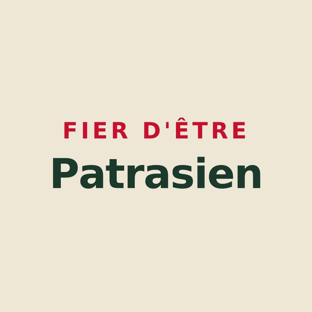 Tote bag « Fier d'être Patrasien » — design pour Villers-Patras