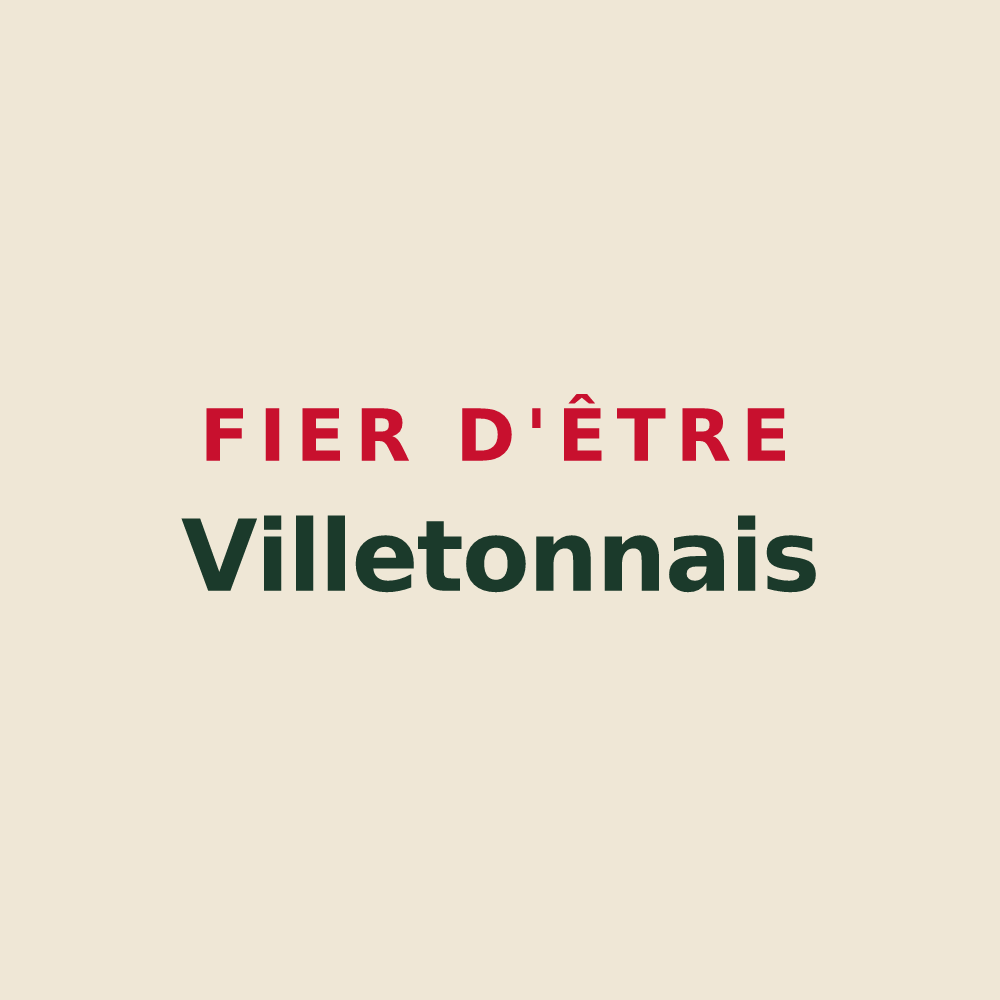 Tote bag « Fier d'être Villetonnais » — design pour Villeton