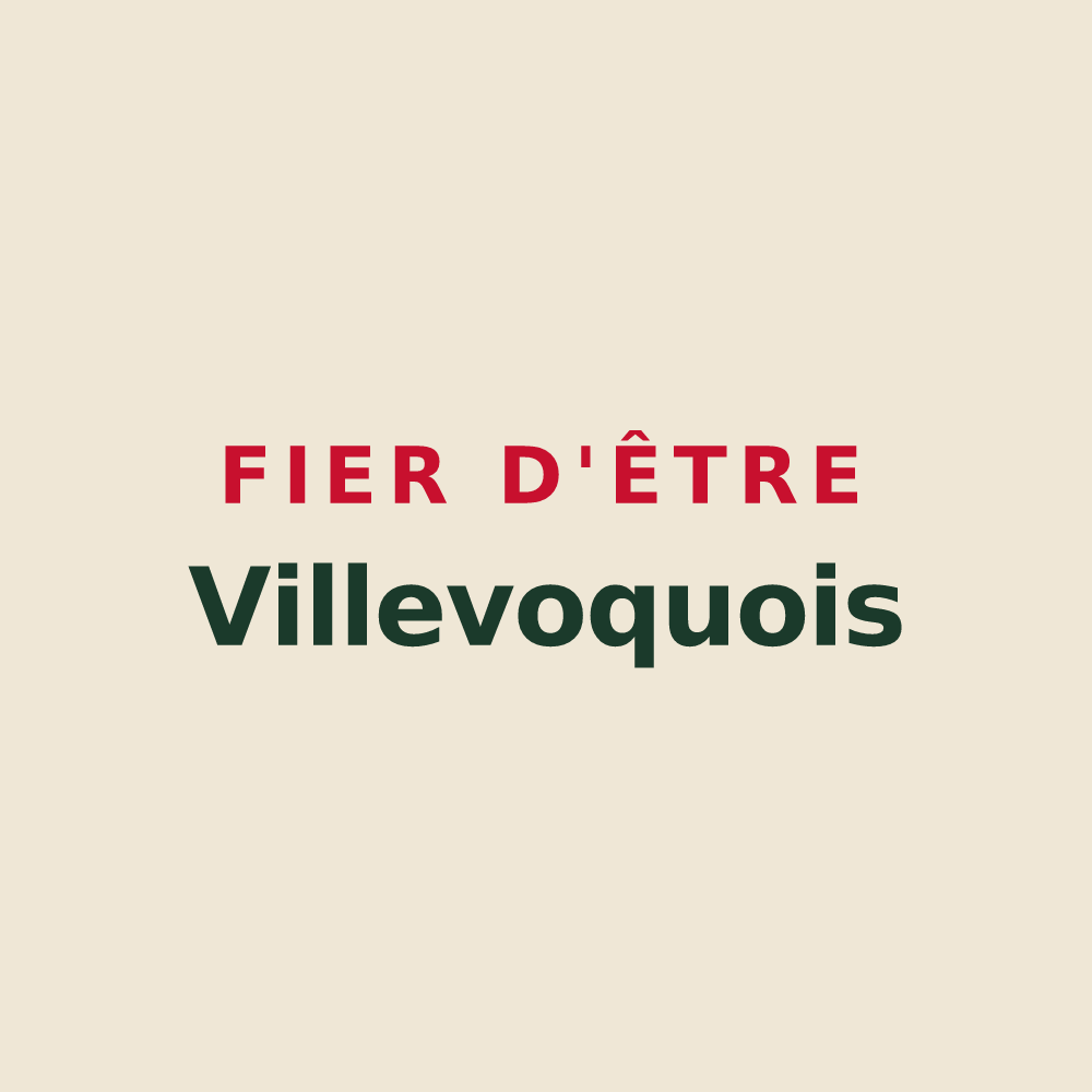 Tote bag « Fier d'être Villevoquois » — design pour Villevoques