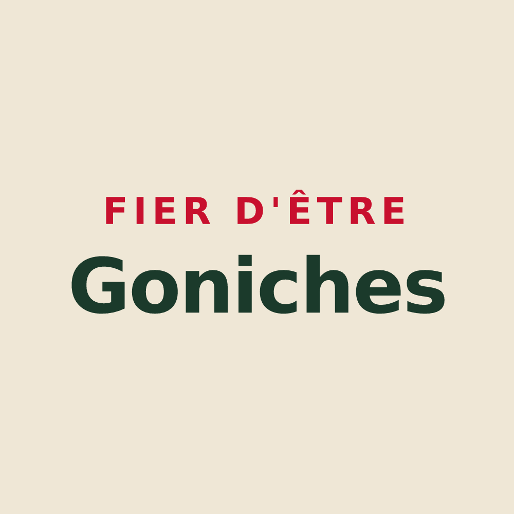 Tote bag « Fier d'être Goniches » — design pour Villey-Saint-Étienne