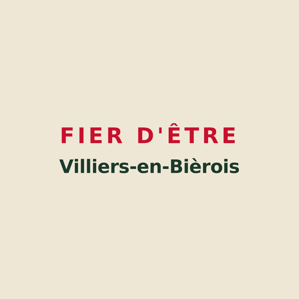 Tote bag « Fier d'être Villiers-en-Bièrois » — design pour Villiers-en-Bière