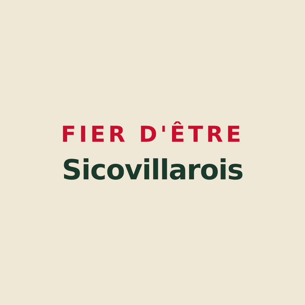 Tote bag « Fier d'être Sicovillarois » — design pour Villiers-le-Sec