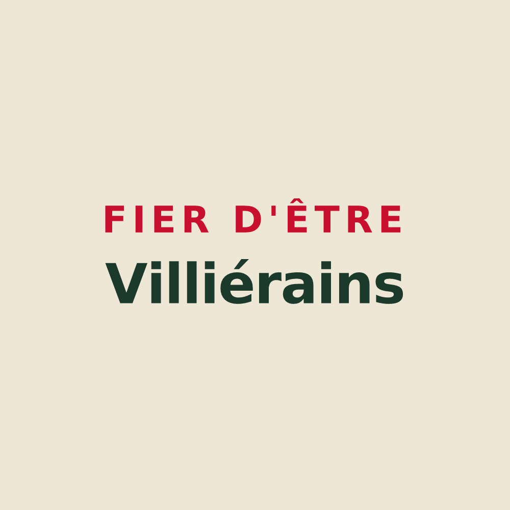 Tote bag « Fier d'être Villiérains » — design pour Villiers-sur-Orge