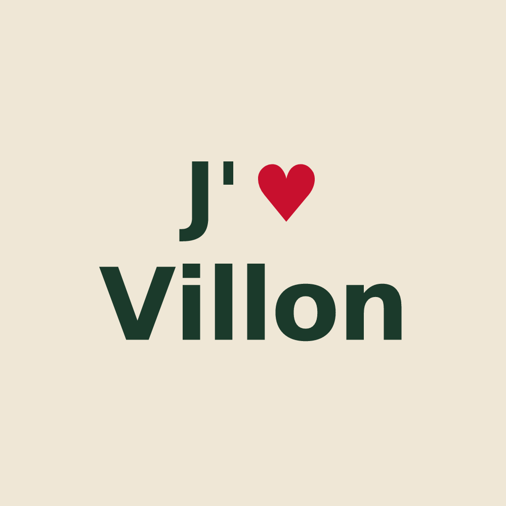 Tote bag personnalisé Villon — design J'aime Villon