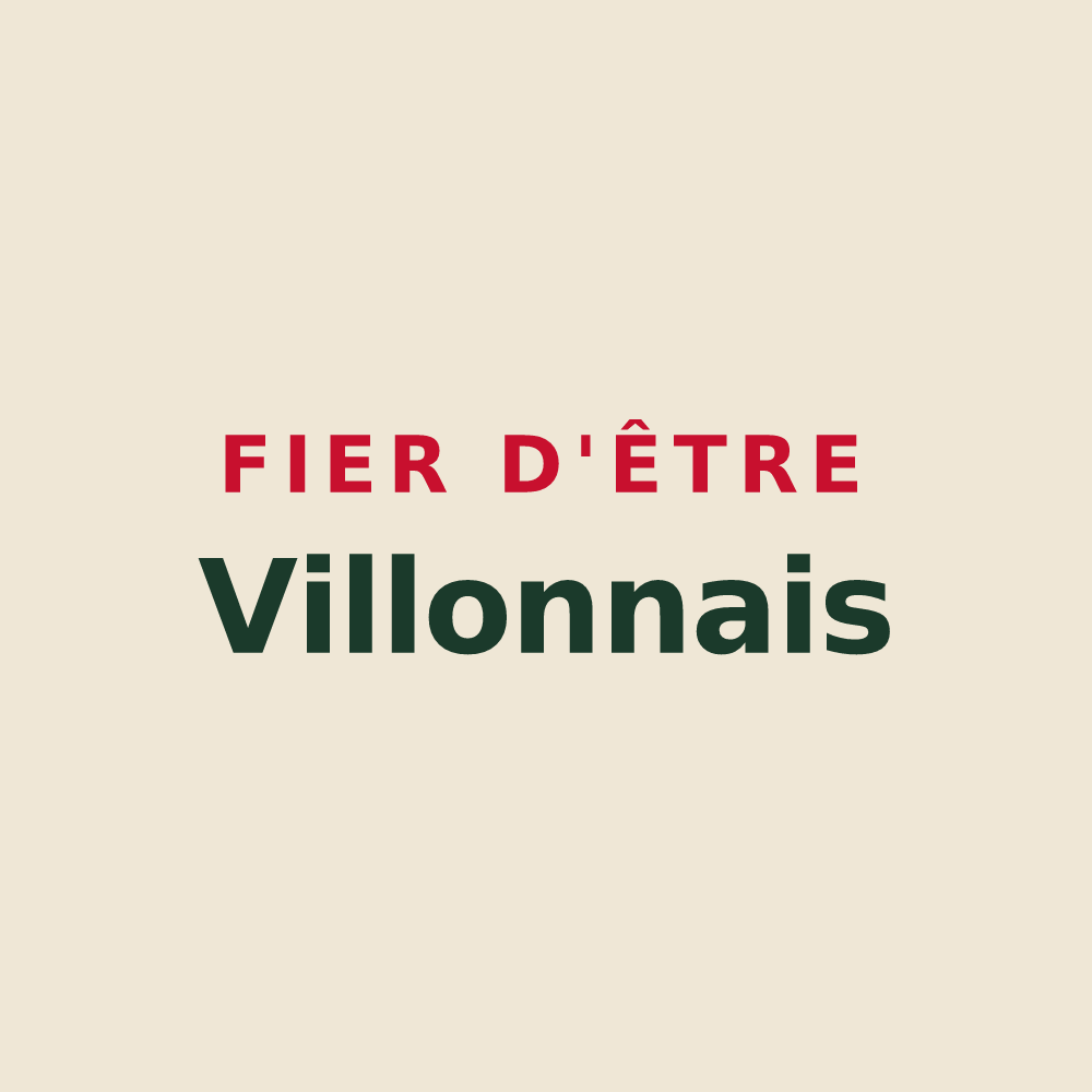 Tote bag « Fier d'être Villonnais » — design pour Villons-les-Buissons