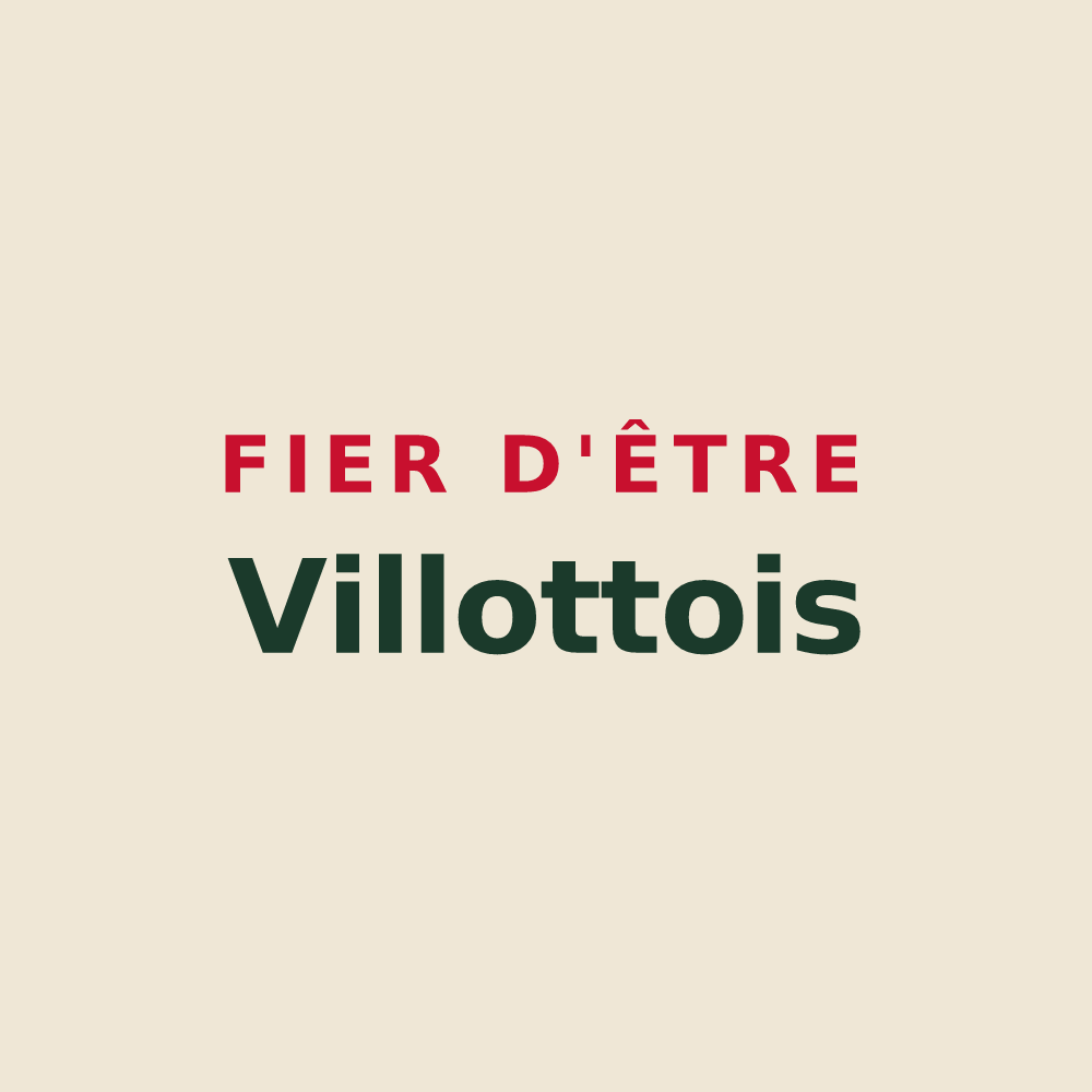 Tote bag « Fier d'être Villottois » — design pour Villotte