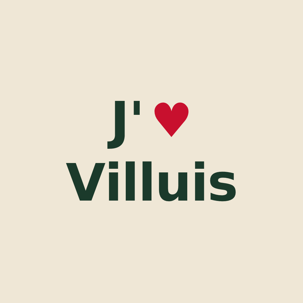 Tote bag personnalisé Villuis — design J'aime Villuis