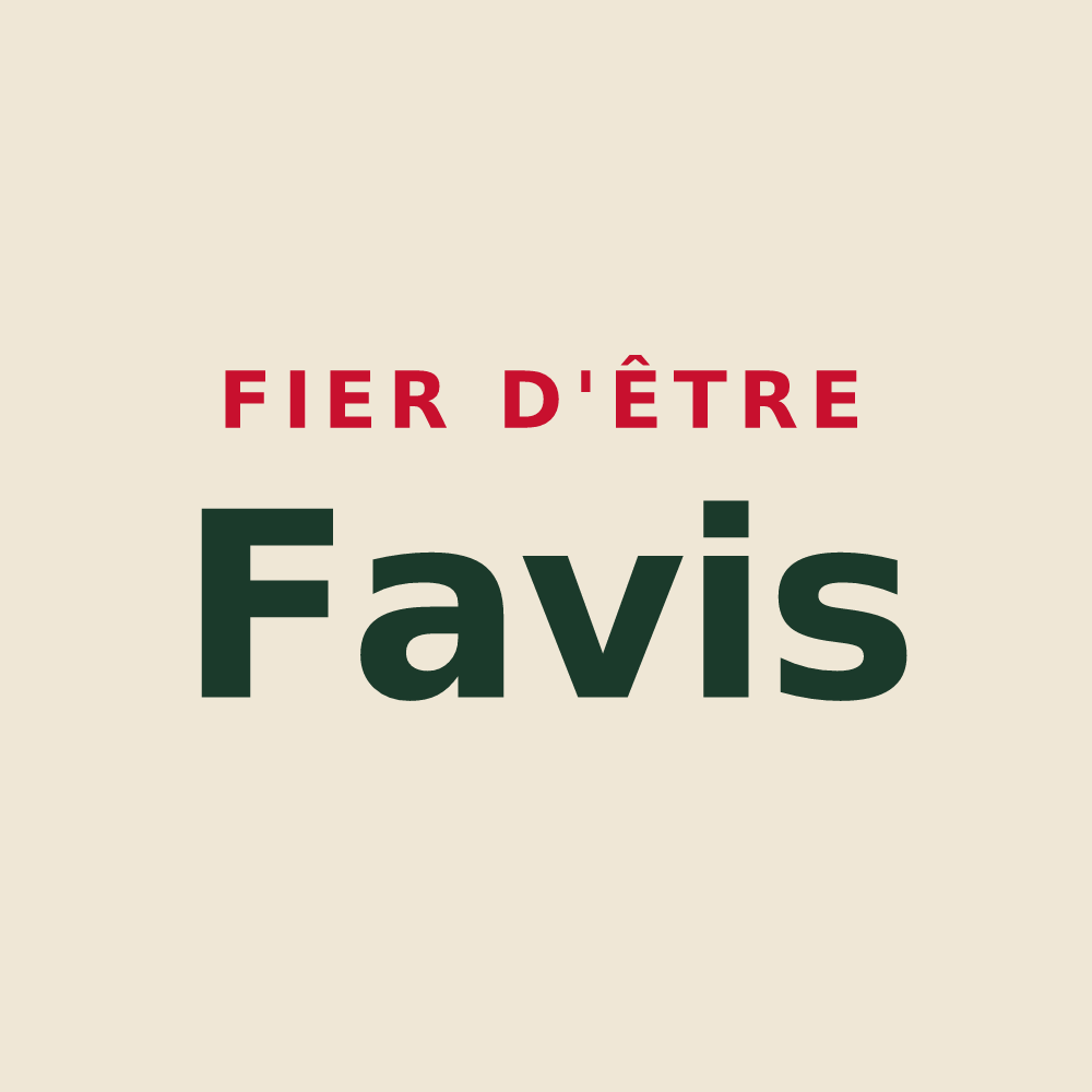 Tote bag « Fier d'être Favis » — design pour Villy-le-Bouveret