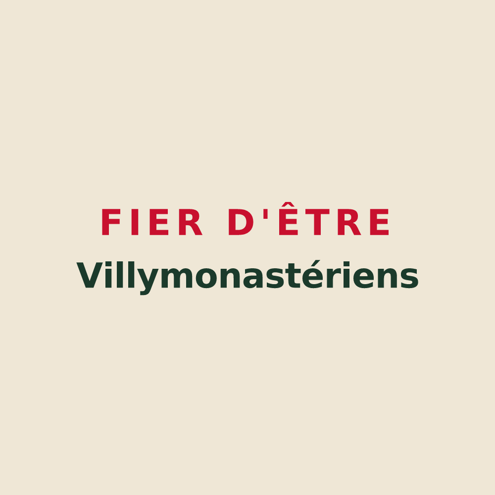 Tote bag « Fier d'être Villymonastériens » — design pour Villy-le-Moutier