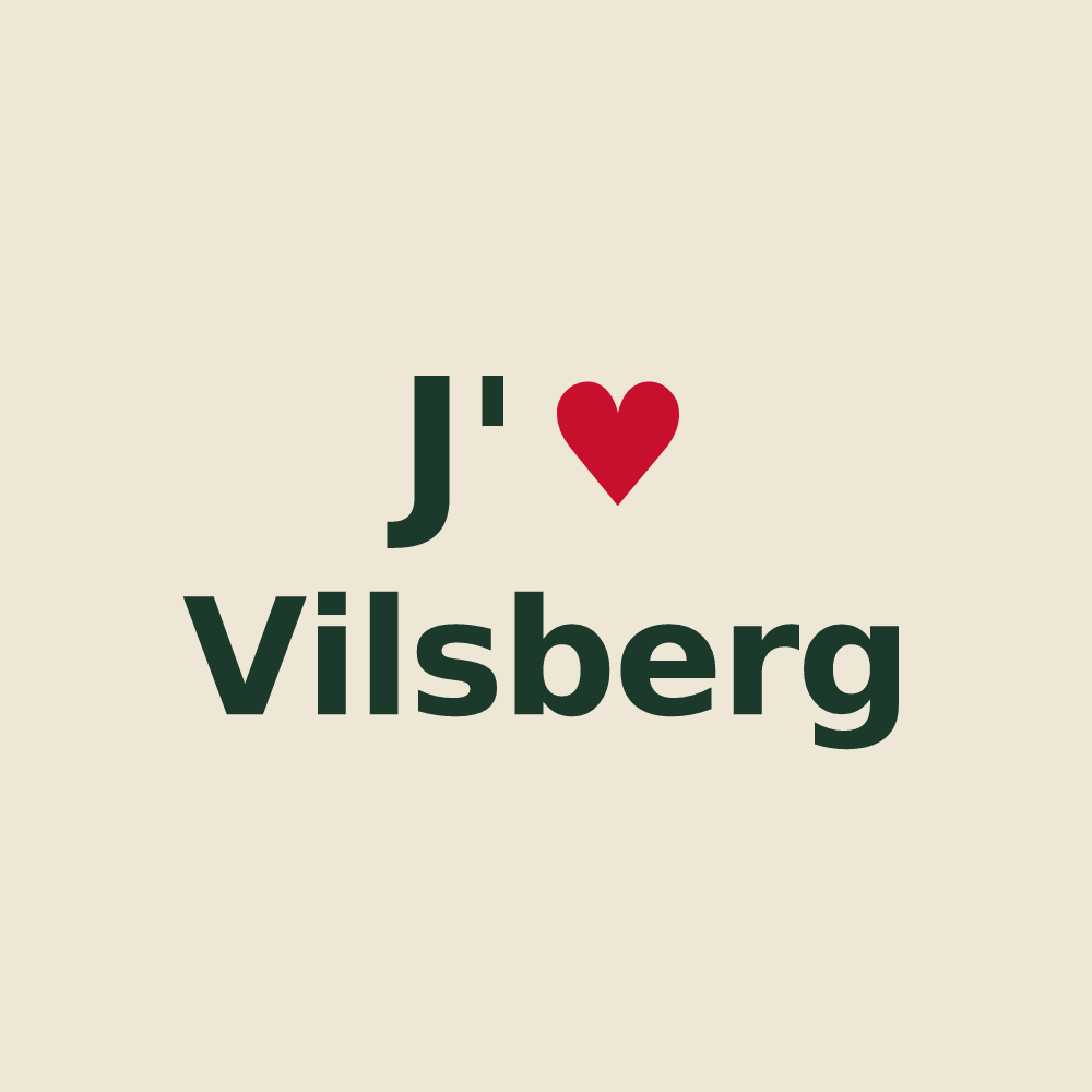 Tote bag personnalisé Vilsberg — design J'aime Vilsberg