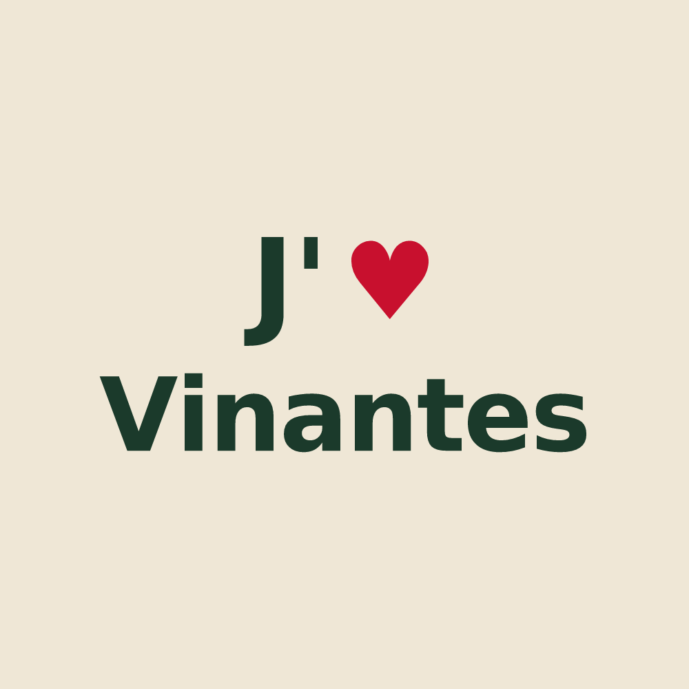 Tote bag personnalisé Vinantes — design J'aime Vinantes