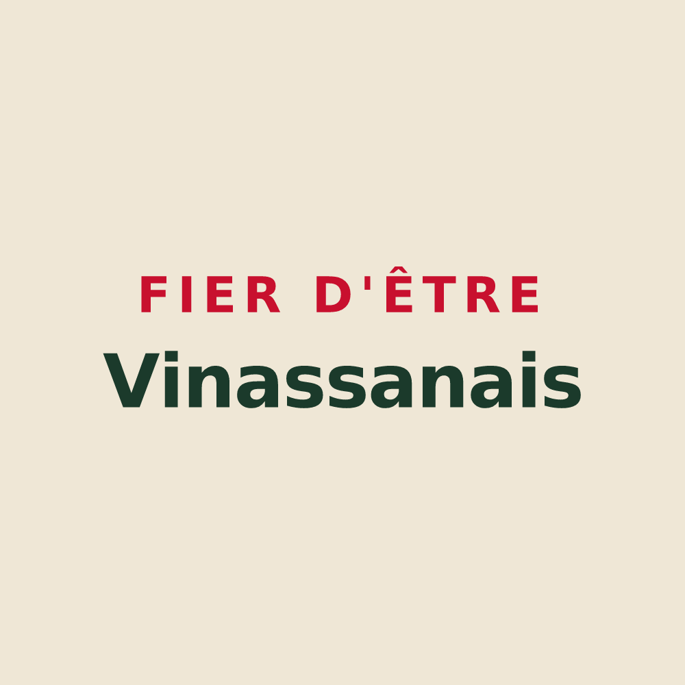 Tote bag « Fier d'être Vinassanais » — design pour Vinassan