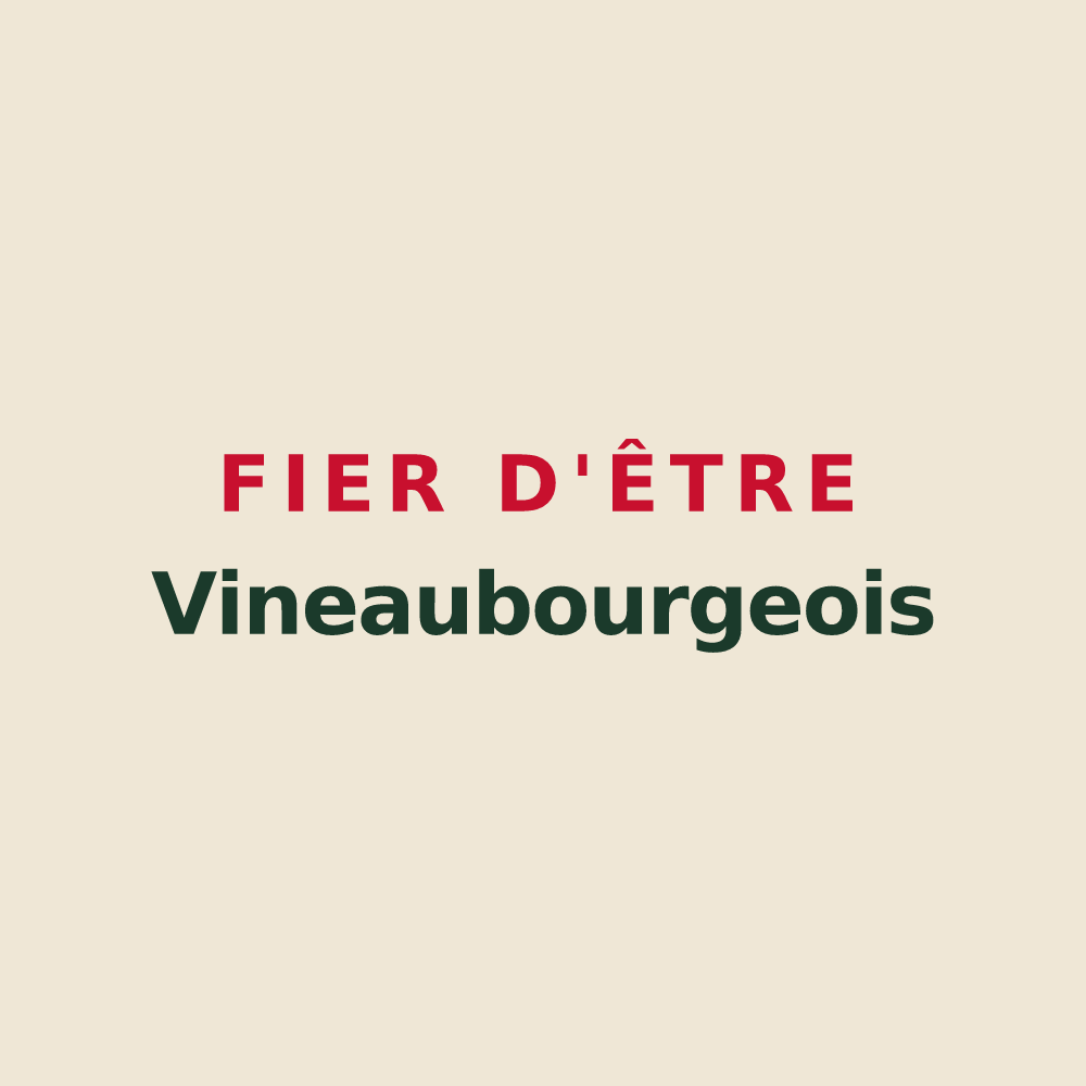 Tote bag « Fier d'être Vineaubourgeois » — design pour Vinax