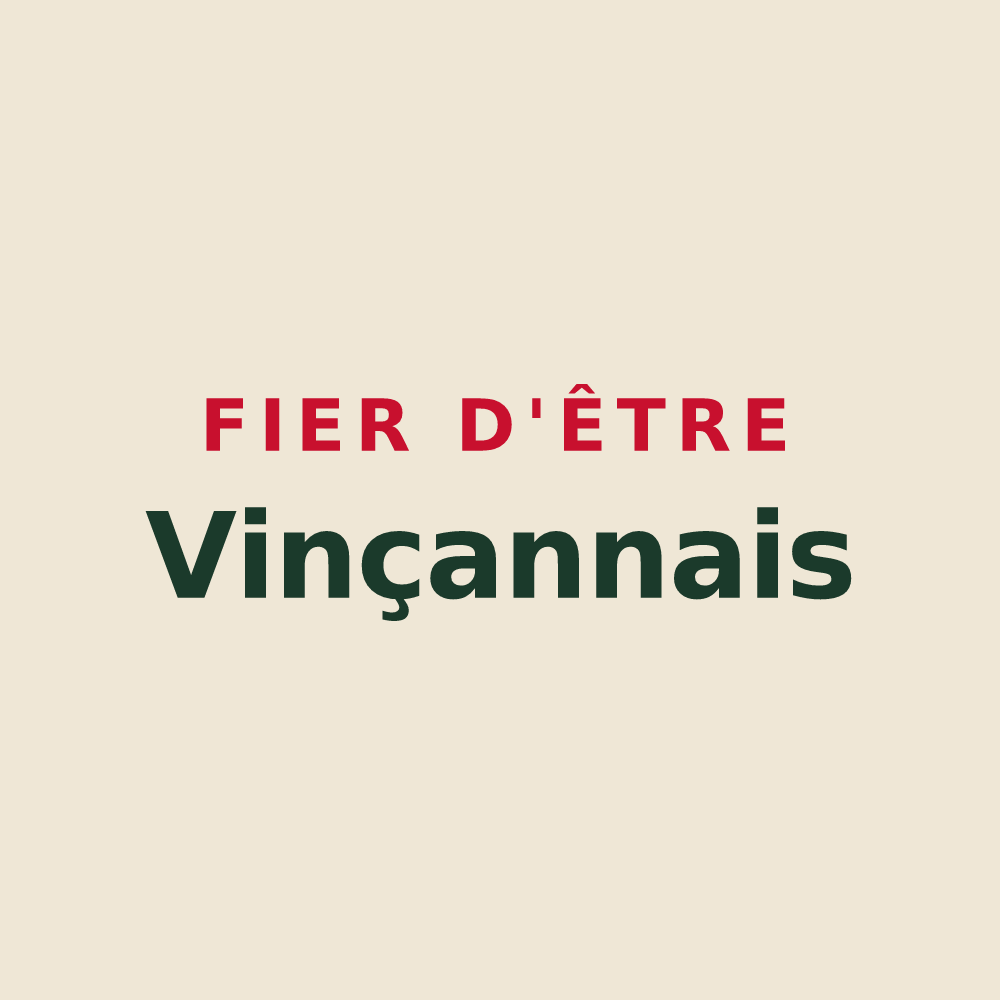 Tote bag « Fier d'être Vinçannais » — design pour Vinça