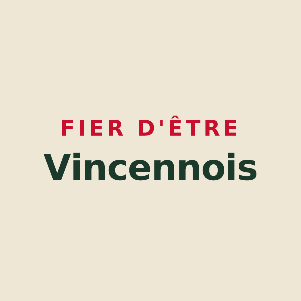 Tote bag « Fier d'être Vincennois » — design pour Vincennes