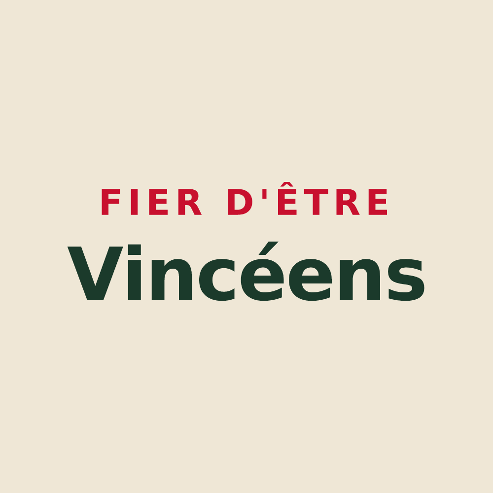 Tote bag « Fier d'être Vincéens » — design pour Vincey