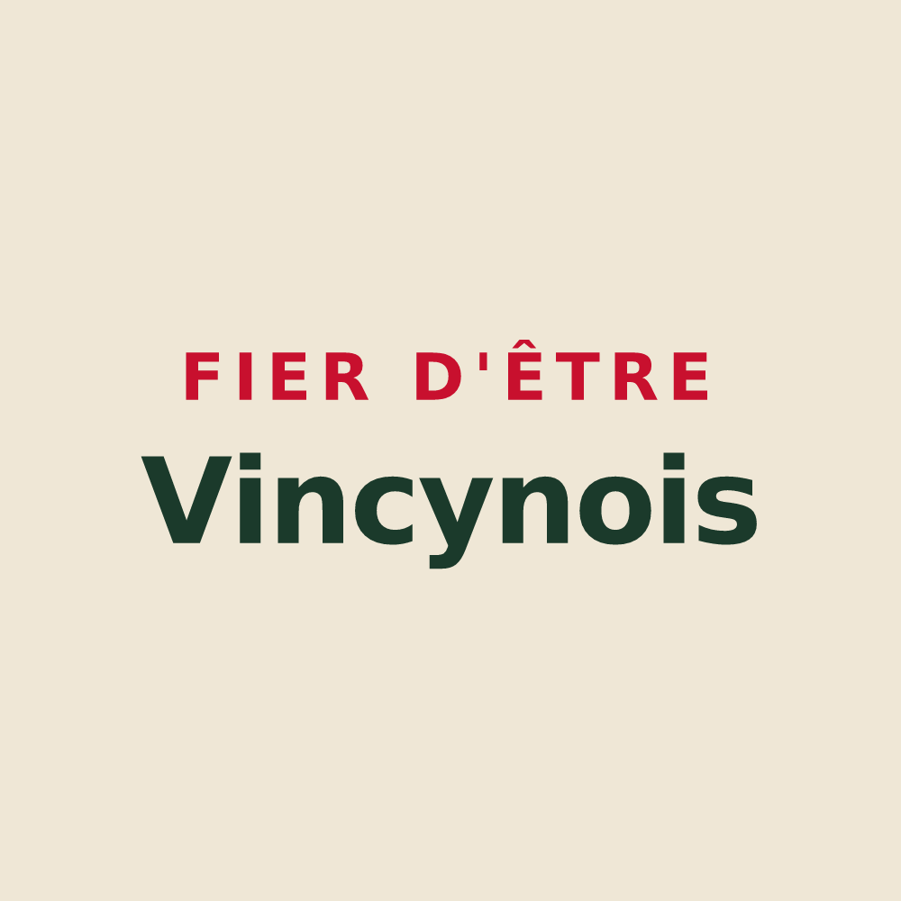 Tote bag « Fier d'être Vincynois » — design pour Vincy-Manœuvre