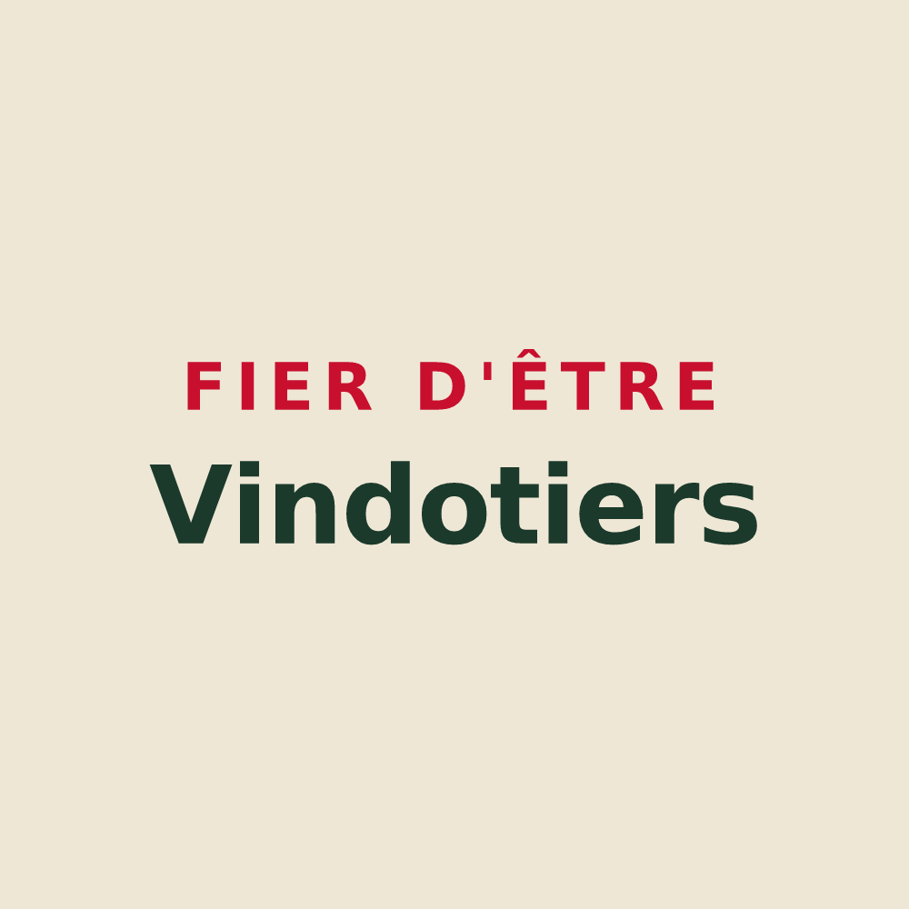 Tote bag « Fier d'être Vindotiers » — design pour Vindey