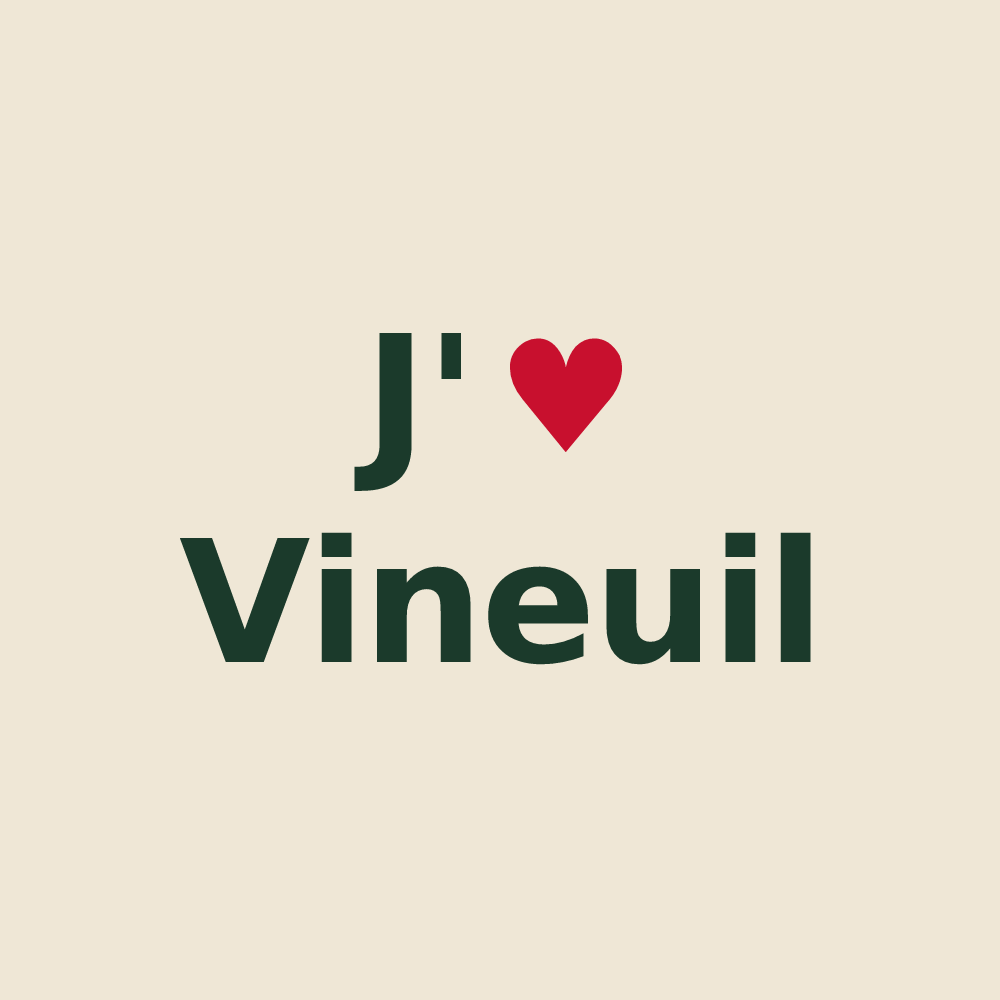 Tote bag personnalisé Vineuil — design J'aime Vineuil