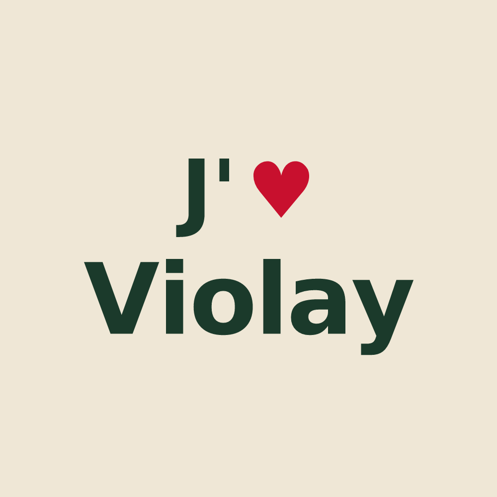 Tote bag personnalisé Violay — design J'aime Violay