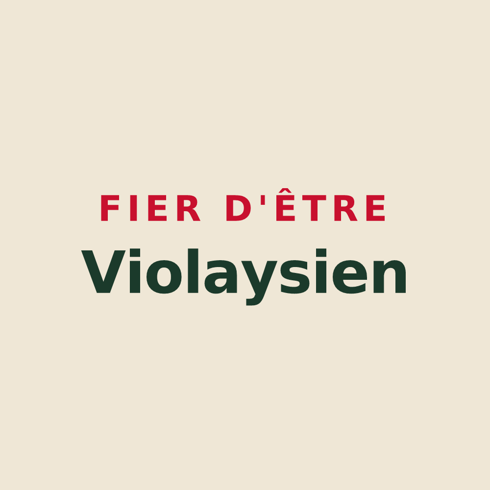 Tote bag « Fier d'être Violaysien » — design pour Violay