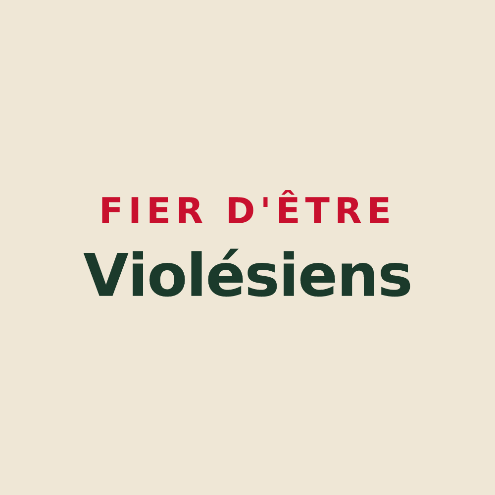 Tote bag « Fier d'être Violésiens » — design pour Violès