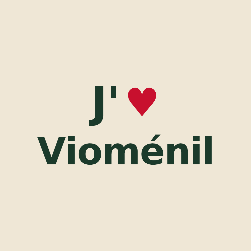 Tote bag personnalisé Vioménil — design J'aime Vioménil