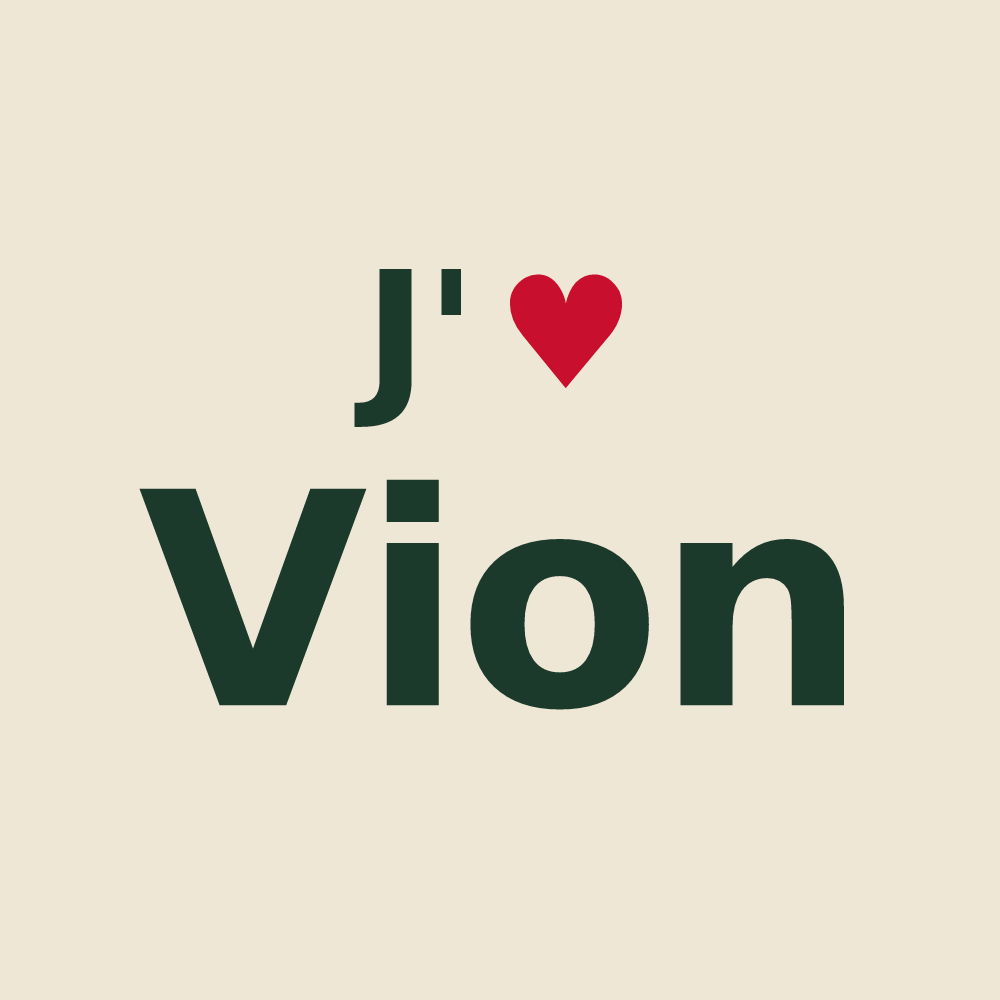 Tote bag personnalisé Vion — design J'aime Vion