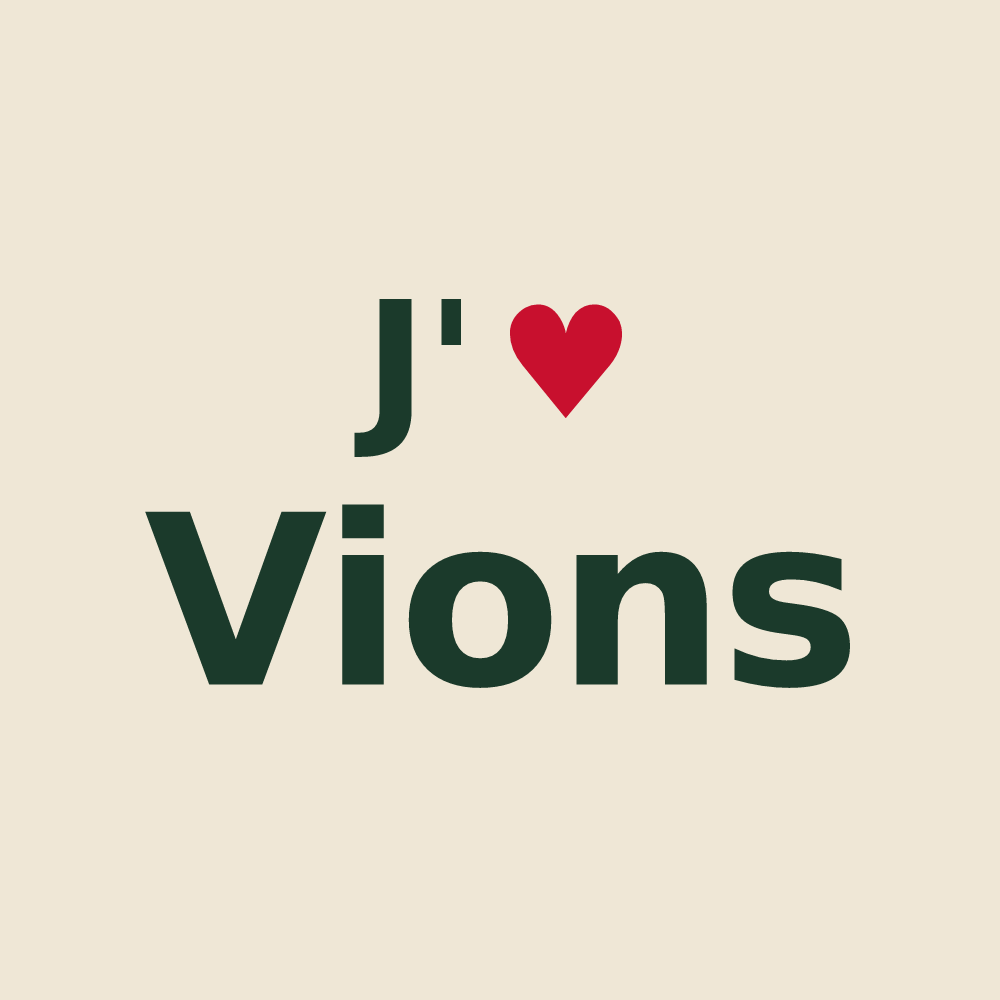 Tote bag personnalisé Vions — design J'aime Vions