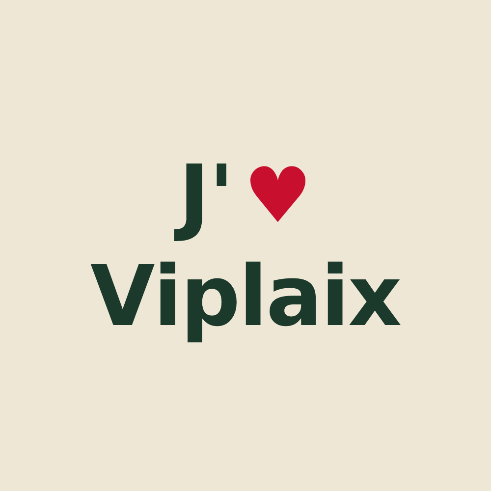 Tote bag personnalisé Viplaix — design J'aime Viplaix