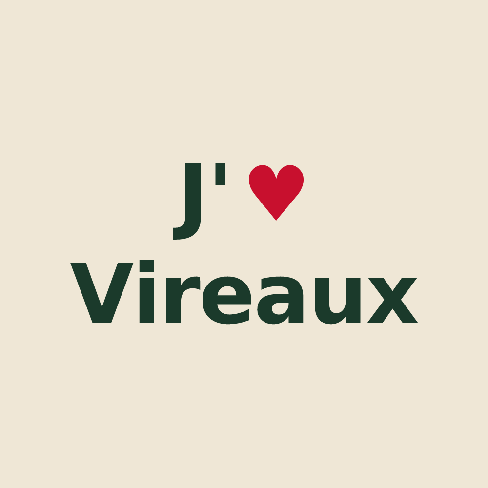 Tote bag personnalisé Vireaux — design J'aime Vireaux