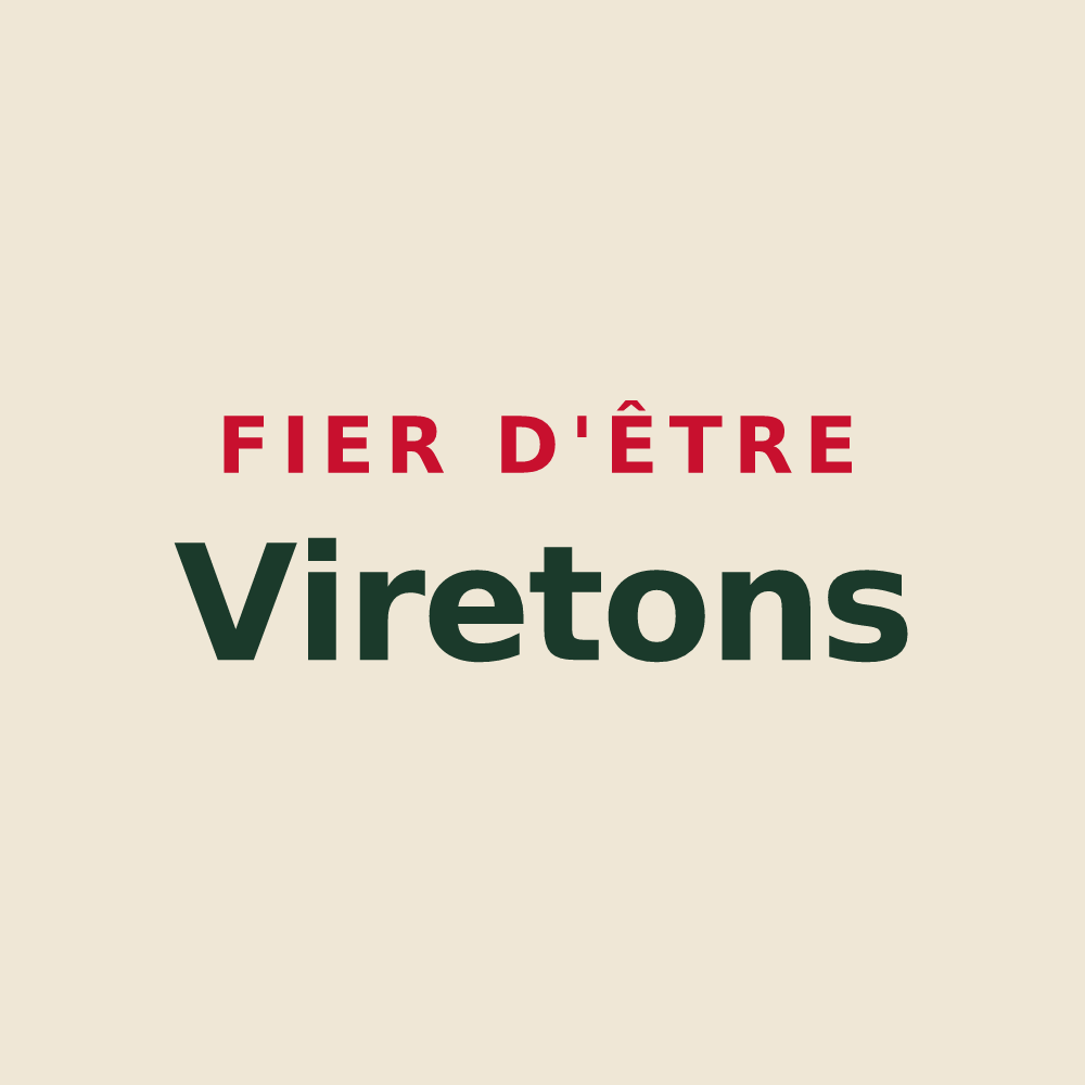 Tote bag « Fier d'être Viretons » — design pour Virey-sous-Bar