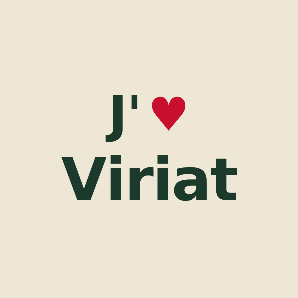 Tote bag personnalisé Viriat — design J'aime Viriat
