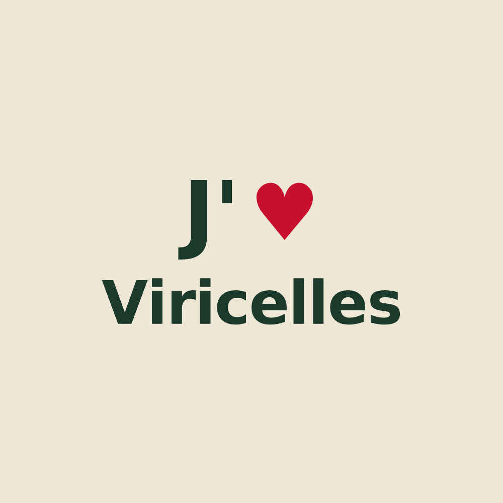 Tote bag personnalisé Viricelles — design J'aime Viricelles