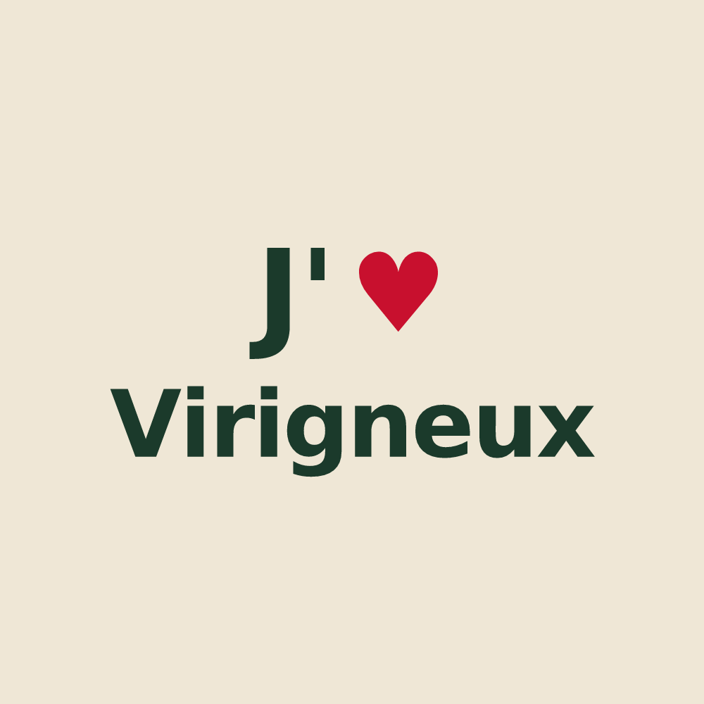 Tote bag personnalisé Virigneux — design J'aime Virigneux