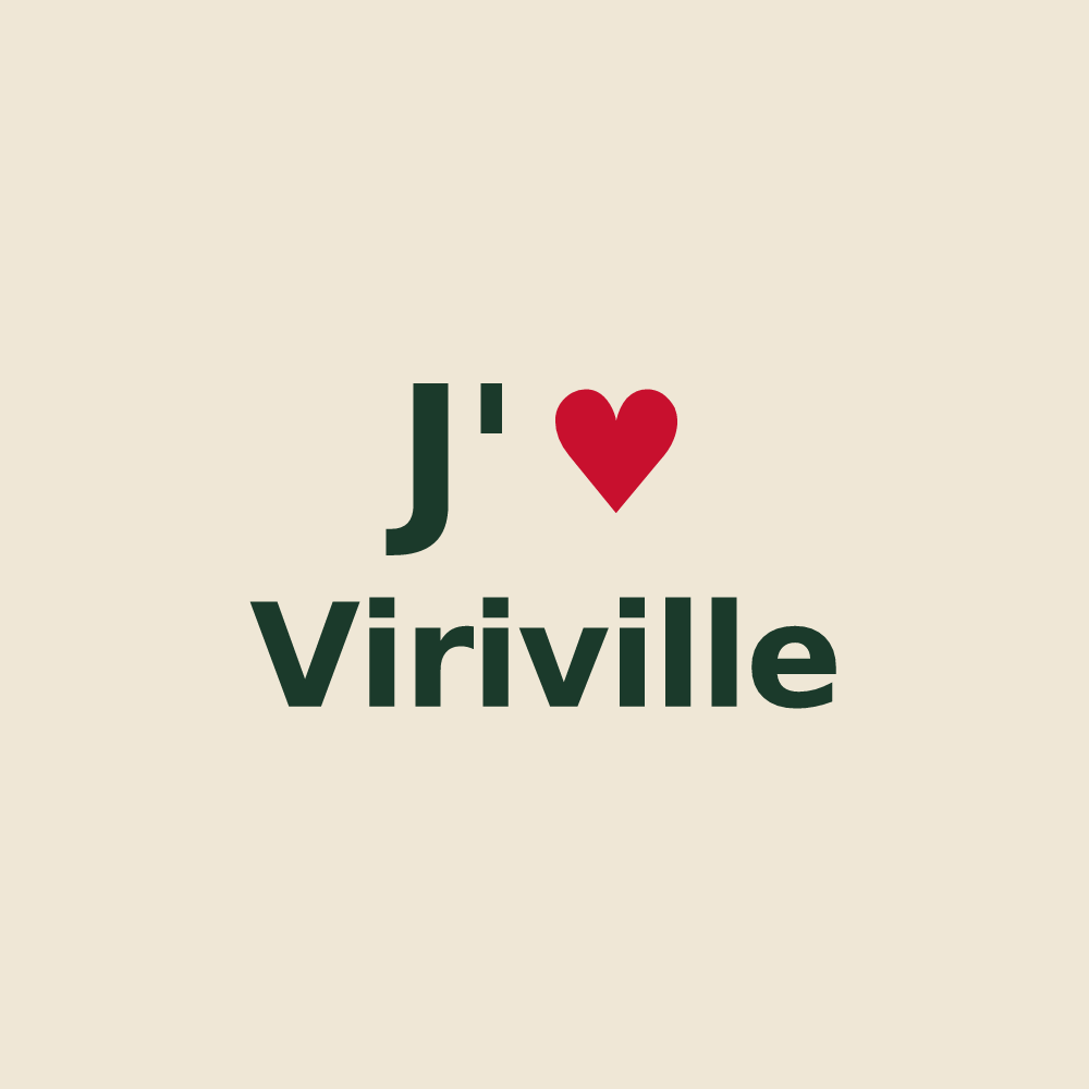 Tote bag personnalisé Viriville — design J'aime Viriville