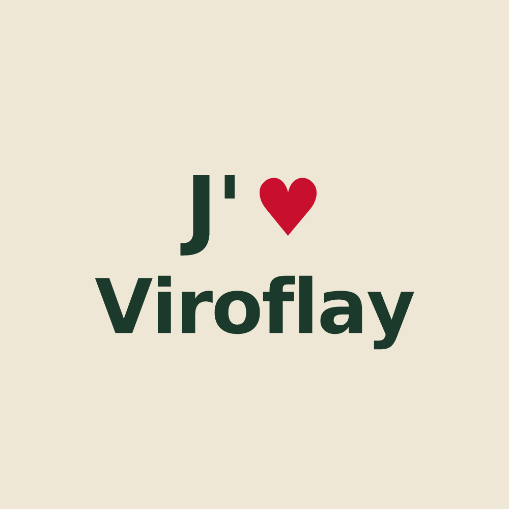 Tote bag personnalisé Viroflay — design J'aime Viroflay