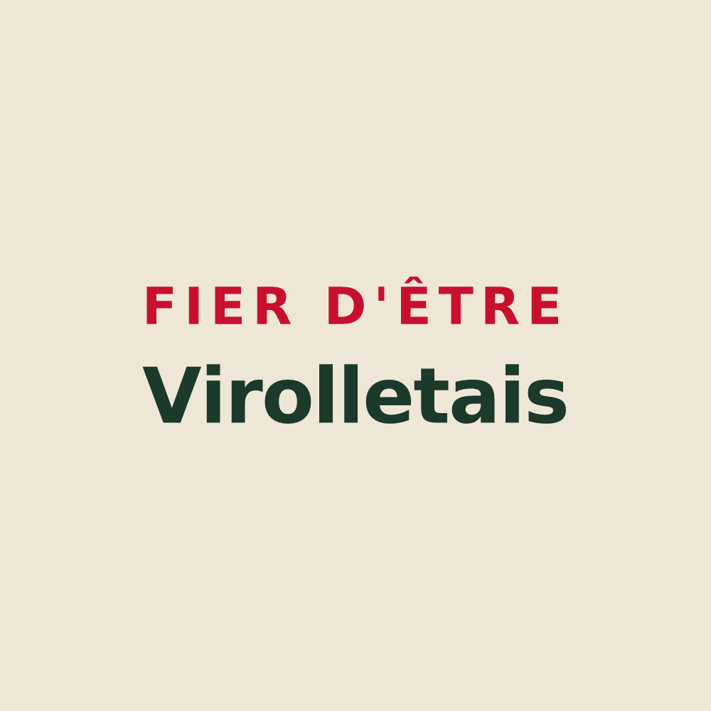 Tote bag « Fier d'être Virolletais » — design pour Virollet