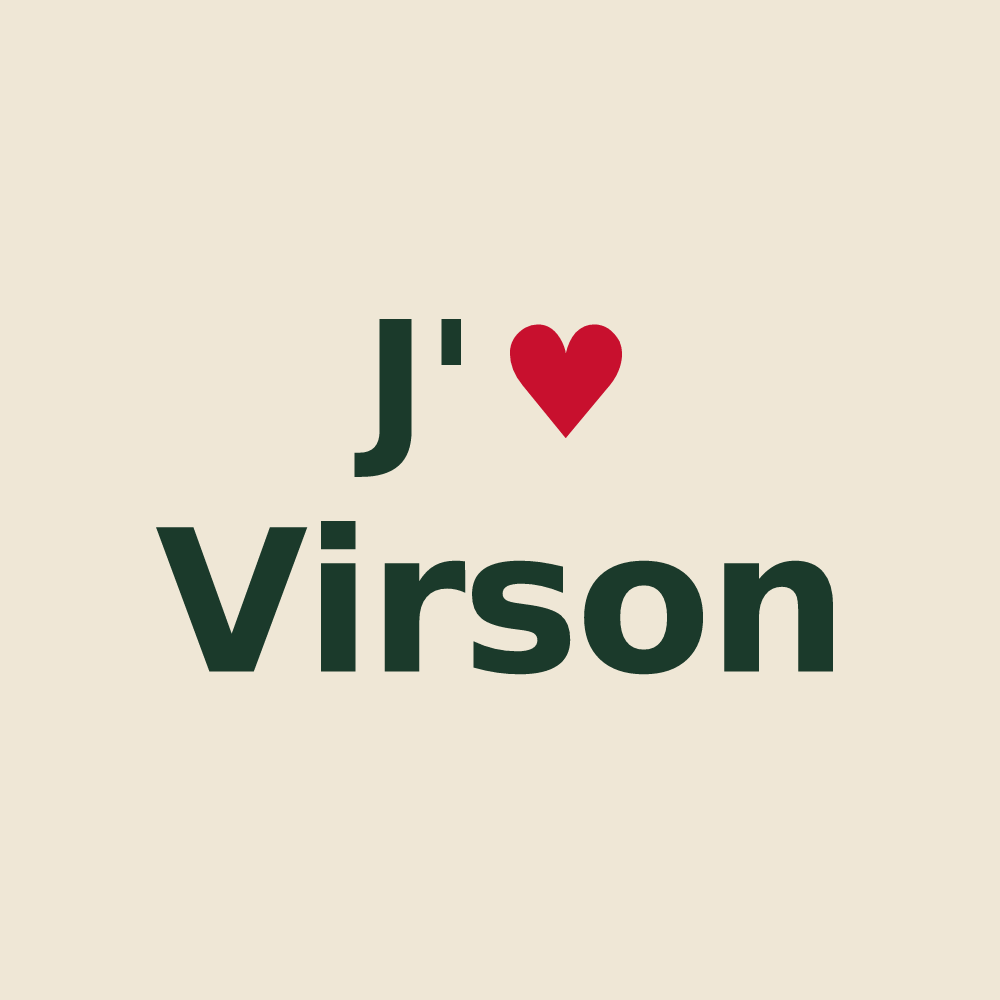 Tote bag personnalisé Virson — design J'aime Virson