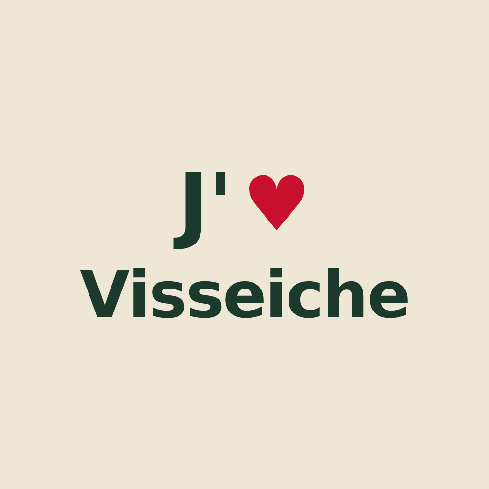 Tote bag personnalisé Visseiche — design J'aime Visseiche