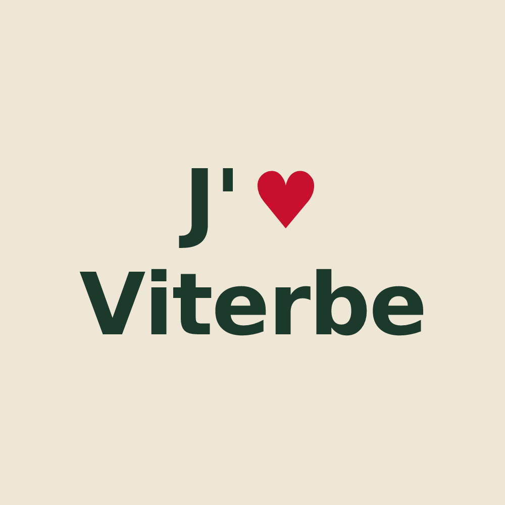 Tote bag personnalisé Viterbe — design J'aime Viterbe