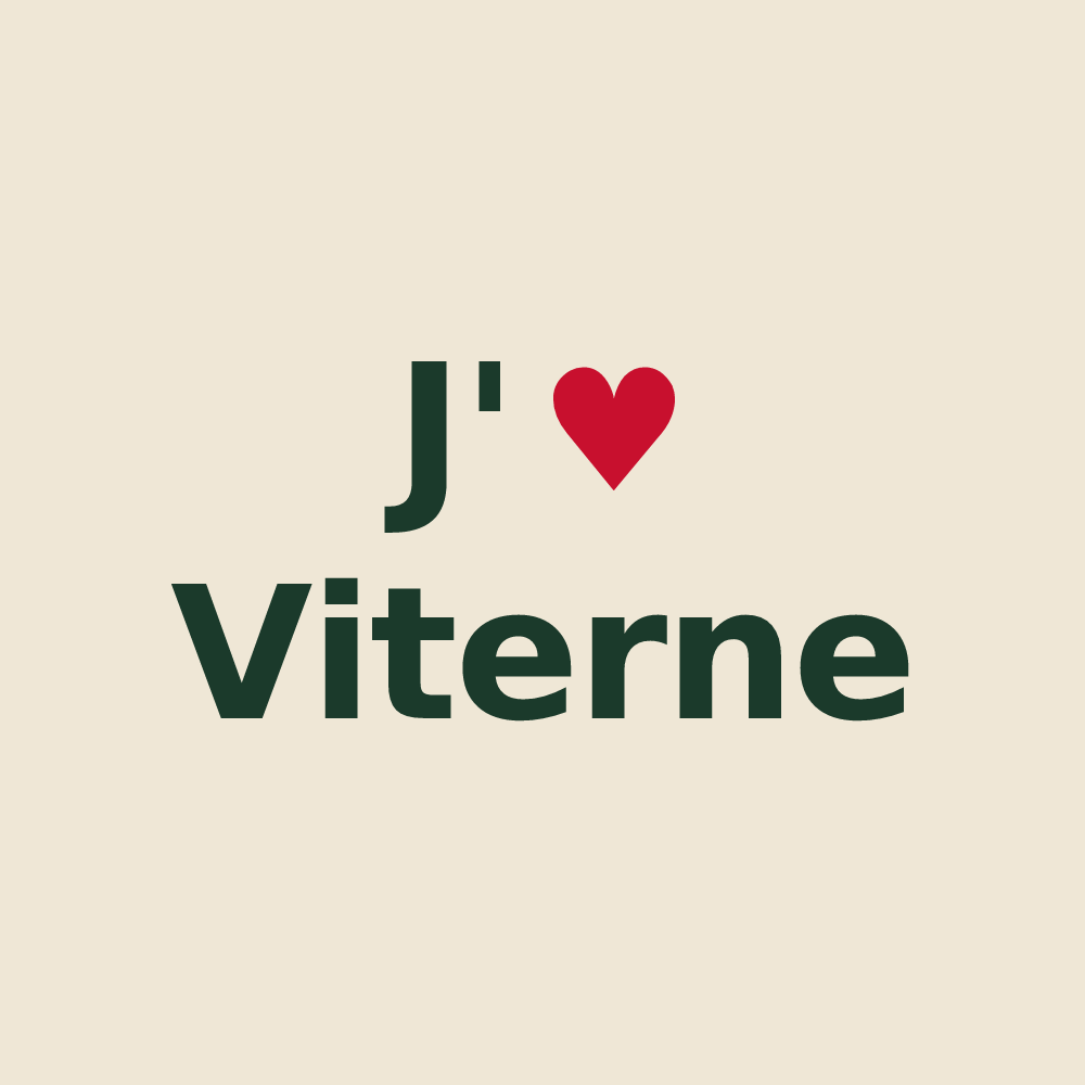 Tote bag personnalisé Viterne — design J'aime Viterne