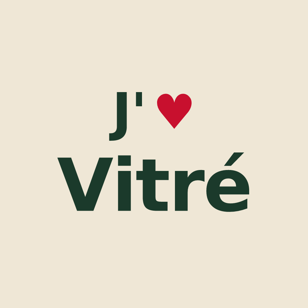 Tote bag personnalisé Vitré — design J'aime Vitré