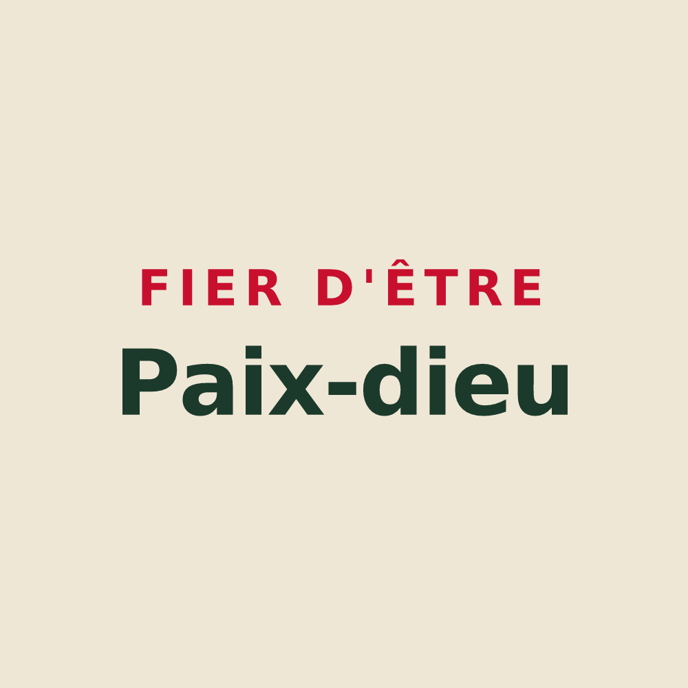 Tote bag « Fier d'être Paix-dieu » — design pour Vitrey