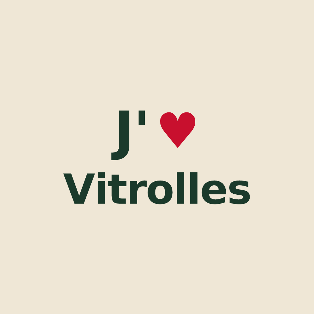 Tote bag personnalisé Vitrolles — design J'aime Vitrolles