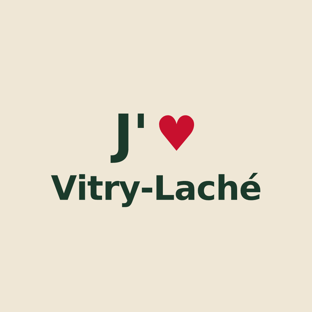Tote bag personnalisé Vitry-Laché — design J'aime Vitry-Laché