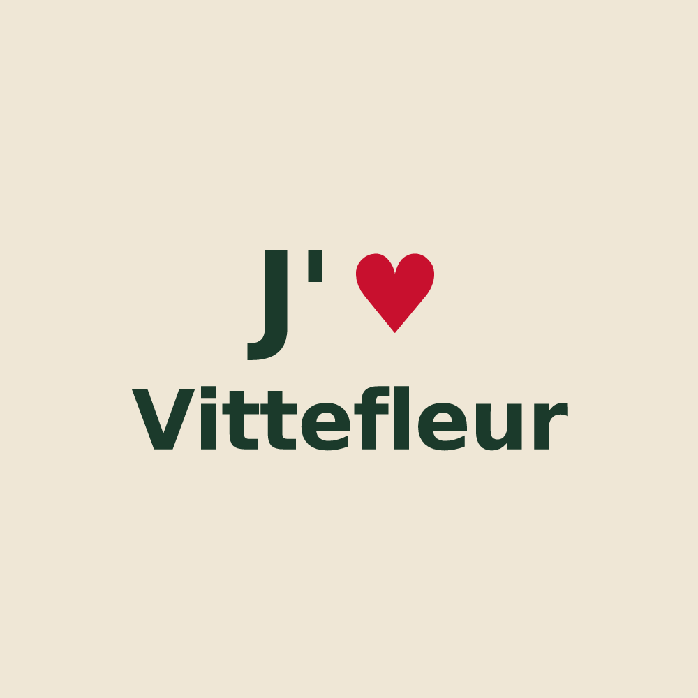 Tote bag personnalisé Vittefleur — design J'aime Vittefleur