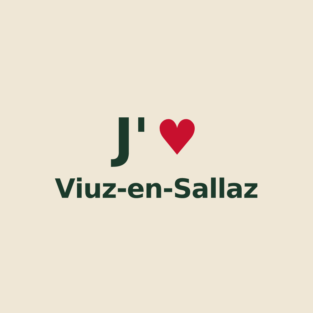 Tote bag personnalisé Viuz-en-Sallaz — design J'aime Viuz-en-Sallaz
