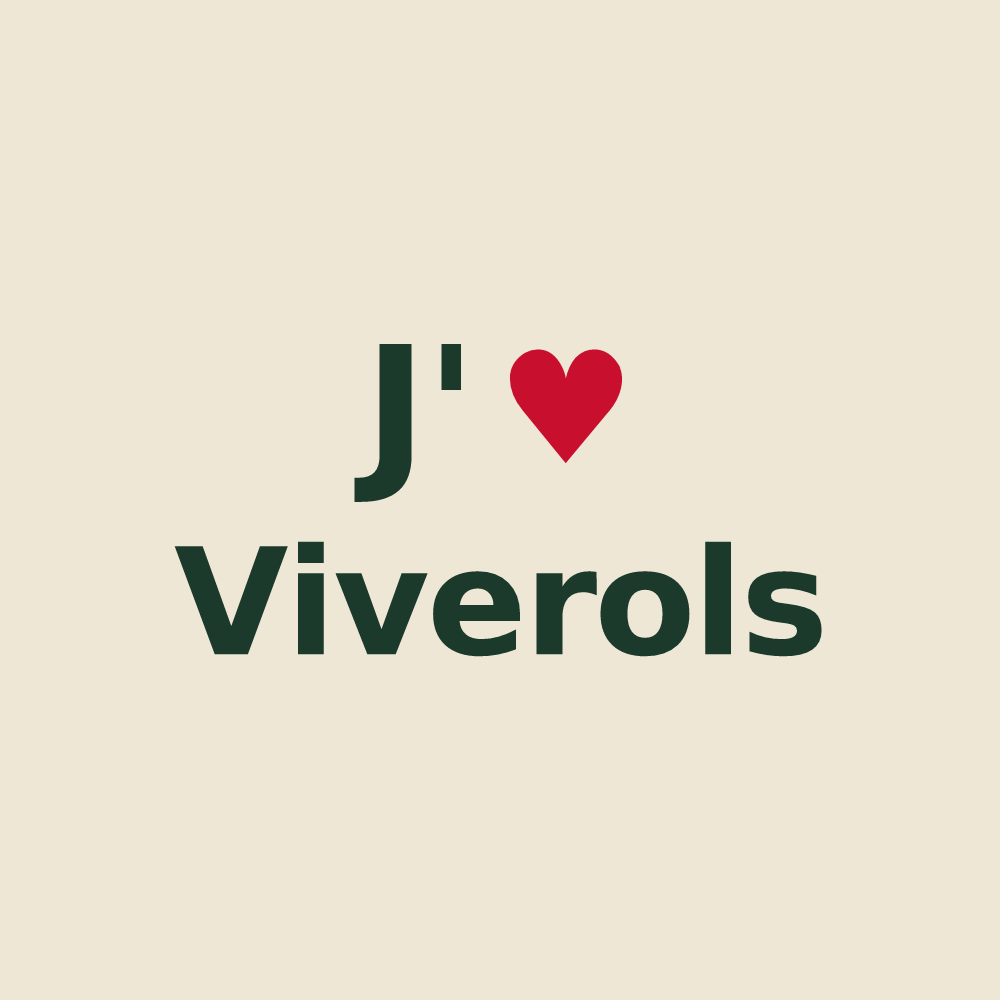 Tote bag personnalisé Viverols — design J'aime Viverols